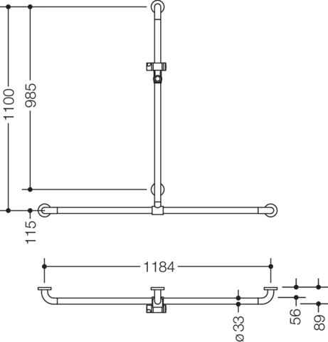 HEWI Haltegriff „Serie 801“ HEWI Haltegriff „Serie 801“