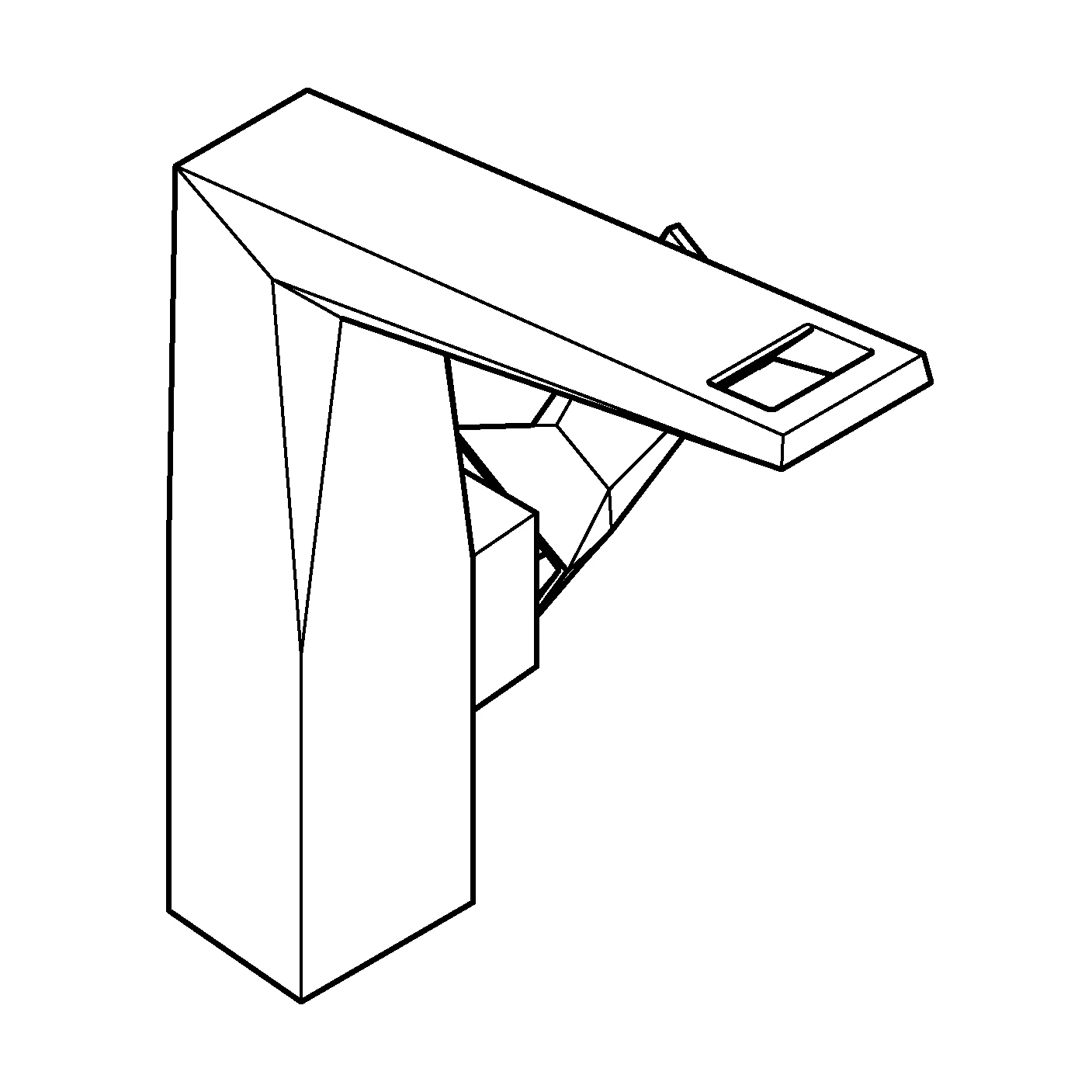 Einhand-Waschtischbatterie Allure Brilliant 24345, L-Size, Einlochmontage, glatter Körper, chrom