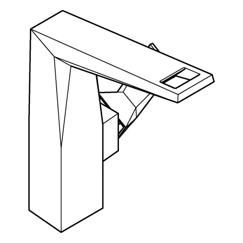 Einhand-Waschtischbatterie Allure Brilliant 24345, L-Size, Einlochmontage, glatter Körper, chrom Einhand-Waschtischbatterie Allure Brilliant 24345, L-Size, Einlochmontage, glatter Körper, chrom