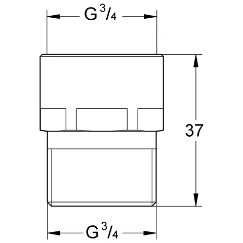 Original WAS Schlauchplatzsicherung 41001, DN 20, für 1/2'' Schläuche, Innengewinde 3/4'', Außengewinde 3/4'', chrom Original WAS Schlauchplatzsicherung 41001, DN 20, für 1/2'' Schläuche, Innengewinde 3/4'', Außengewinde 3/4'', chrom
