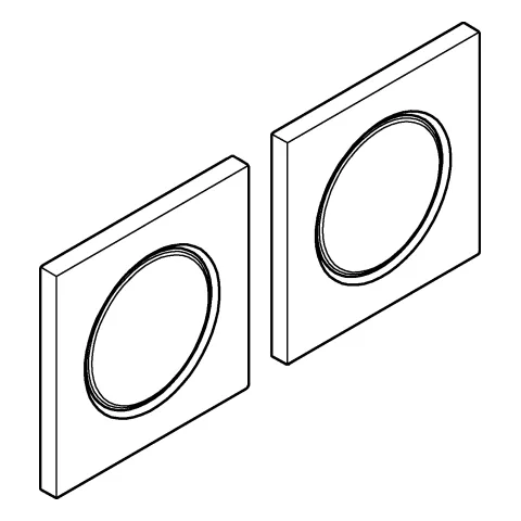Grohe F-digital Deluxe Lichtmodule Rainshower F-Series 36472, 127 x 127 mm chrom Grohe F-digital Deluxe Lichtmodule Rainshower F-Series 36472, 127 x 127 mm chrom