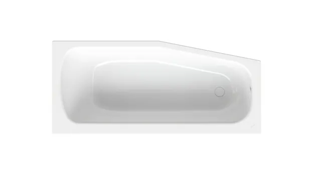 Bette Bambino Badewanne, Sonderform, weiß, 1.570 x 700 mm, 30 mm Randhöhe, 1-Sitzer, glasierter Titan-Stahl