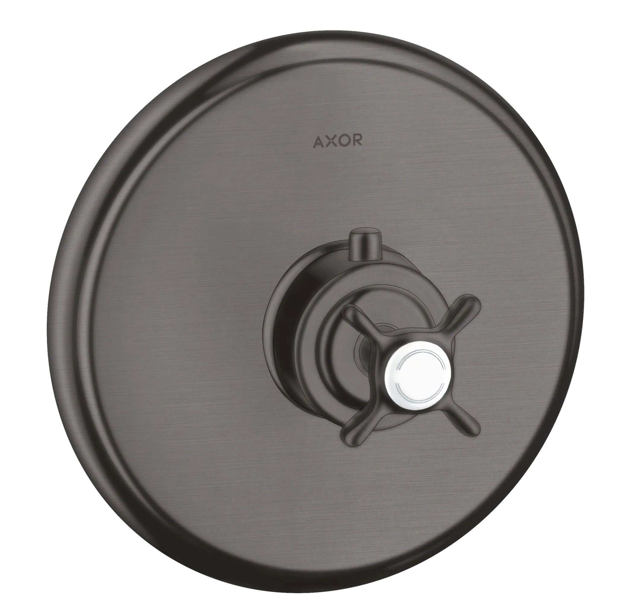 Hansgrohe AXOR Montreux Thermostat Unterputz mit Kreuzgriff, Brushed Black Chrome