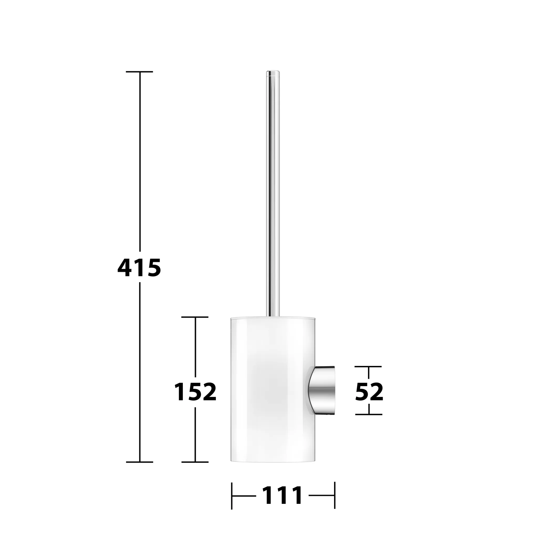 REVA 12864019000 Toilettenbürstengarnitur verchromt REVA 12864019000 Toilettenbürstengarnitur verchromt