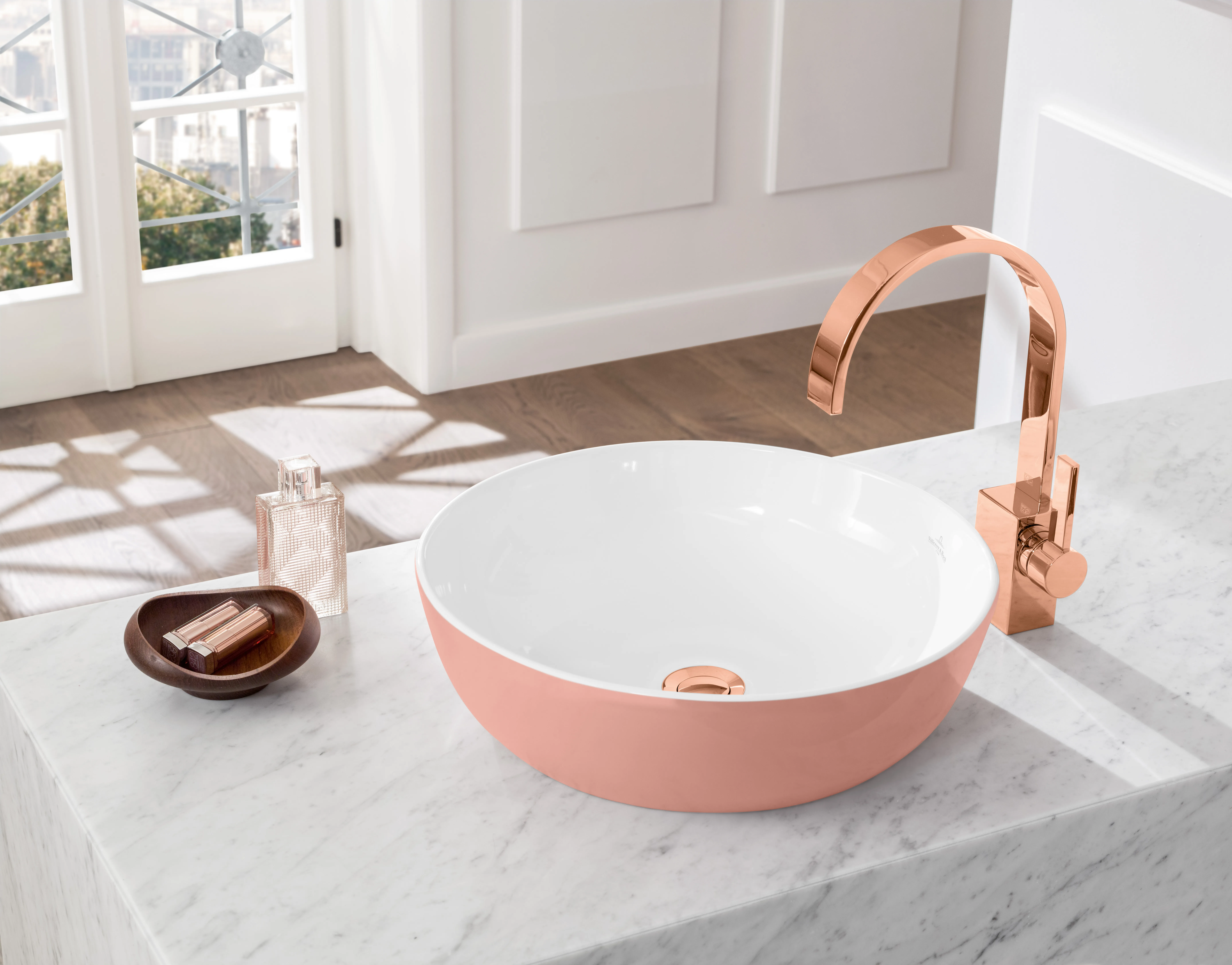 Villeroy & Boch Aufsatzwaschtisch aus TitanCeram „Artis“ ⌀ 430 mm in Powder