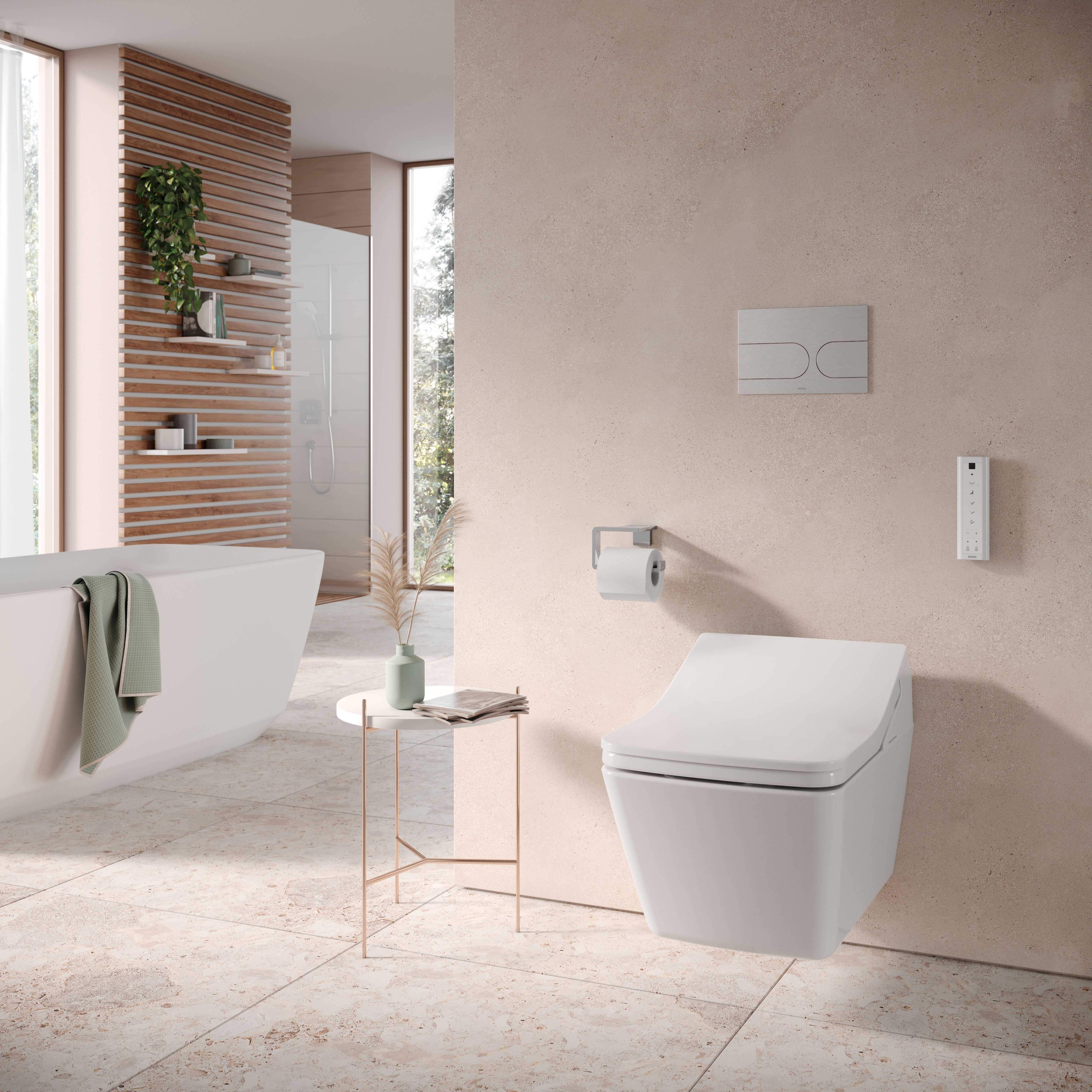 Dusch-WC Washlet SX EWATER+ auto flush Stabdüse mit 3 unterschiedlichen Strahlarten Geruchsabsaugung, Trockner, beheizbarer Sitz 383 × 146 mm