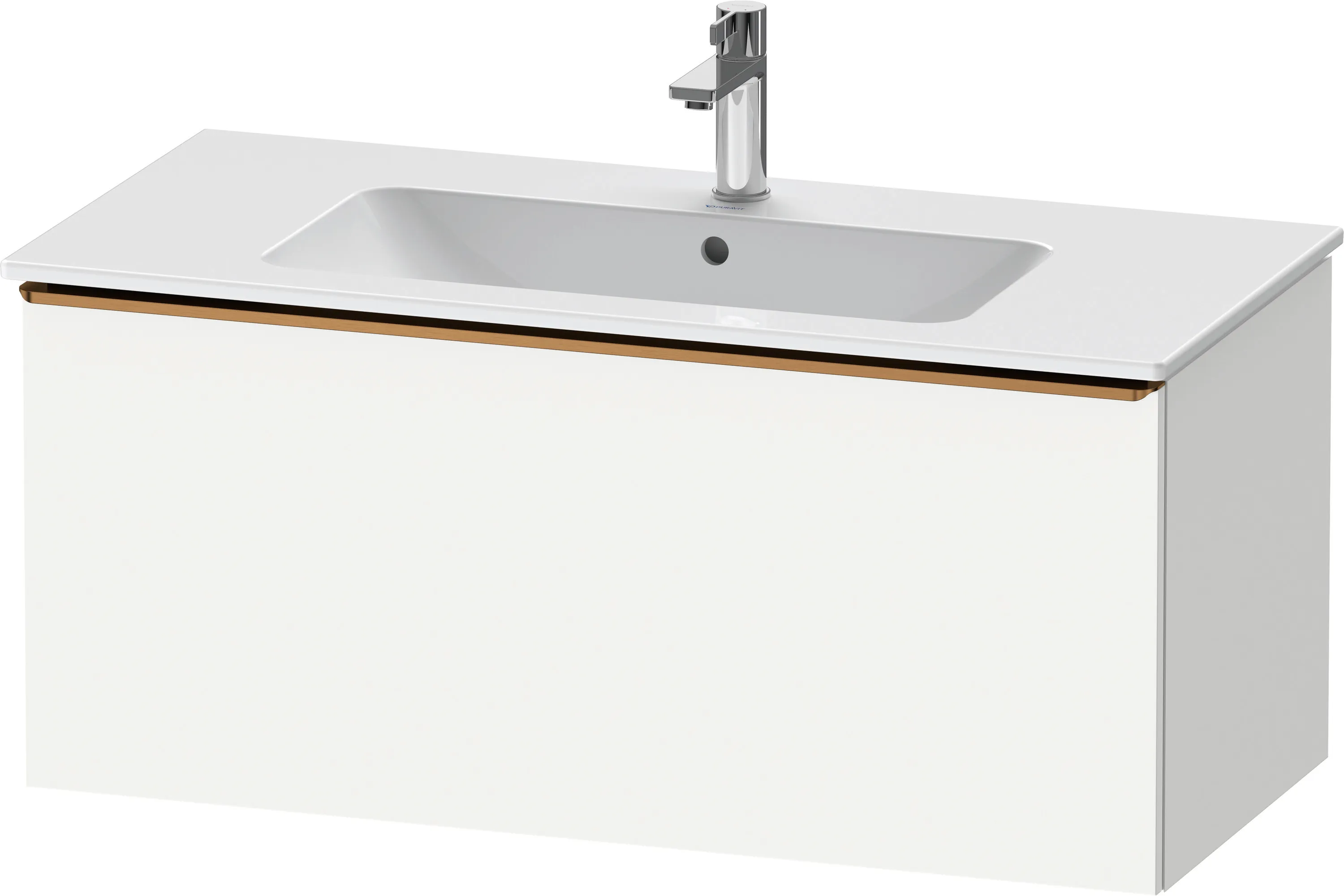 Duravit Waschtischunterschrank wandhängend „D-Neo“ 101 × 44 × 46,2 cm Weiß Matt