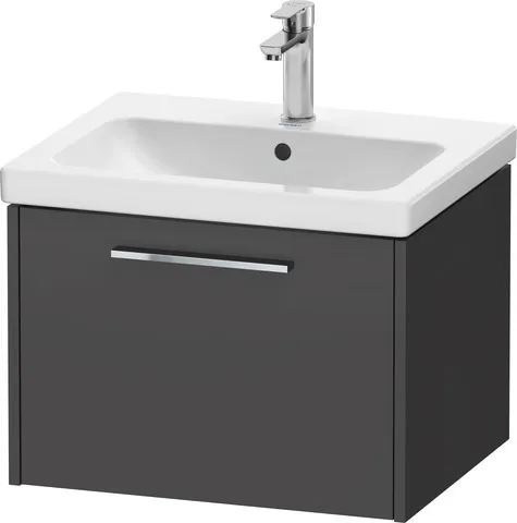 Duravit Waschtischunterschrank Wandhängend „D-Code“ 58,4 × 40 × 46 cm in Graphit Matt Duravit Waschtischunterschrank Wandhängend „D-Code“ 58,4 × 40 × 46 cm in Graphit Matt