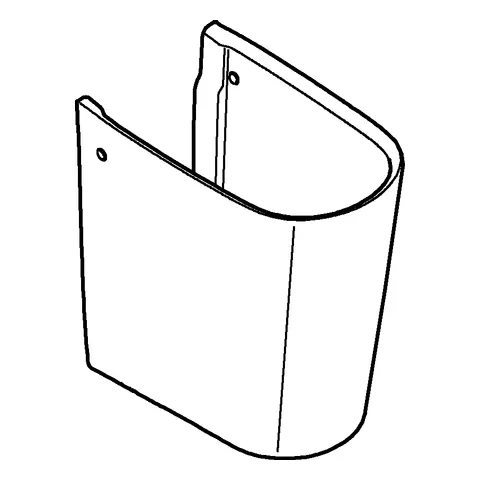 Halbsäule Essence 39570, aus Sanitärkeramik, alpinweiß Halbsäule Essence 39570, aus Sanitärkeramik, alpinweiß