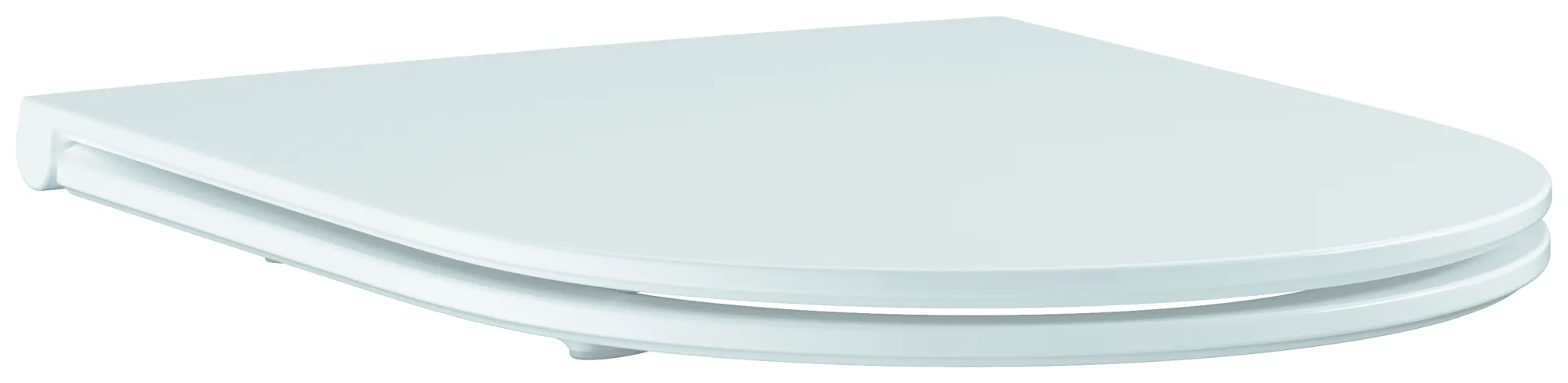 WC-Sitz Bau Keramik 39913, mit Deckel, Soft Close, flaches Design, werkzeuglos abnehmbar, aus Duroplast, alpinweiß WC-Sitz Bau Keramik 39913, mit Deckel, Soft Close, flaches Design, werkzeuglos abnehmbar, aus Duroplast, alpinweiß