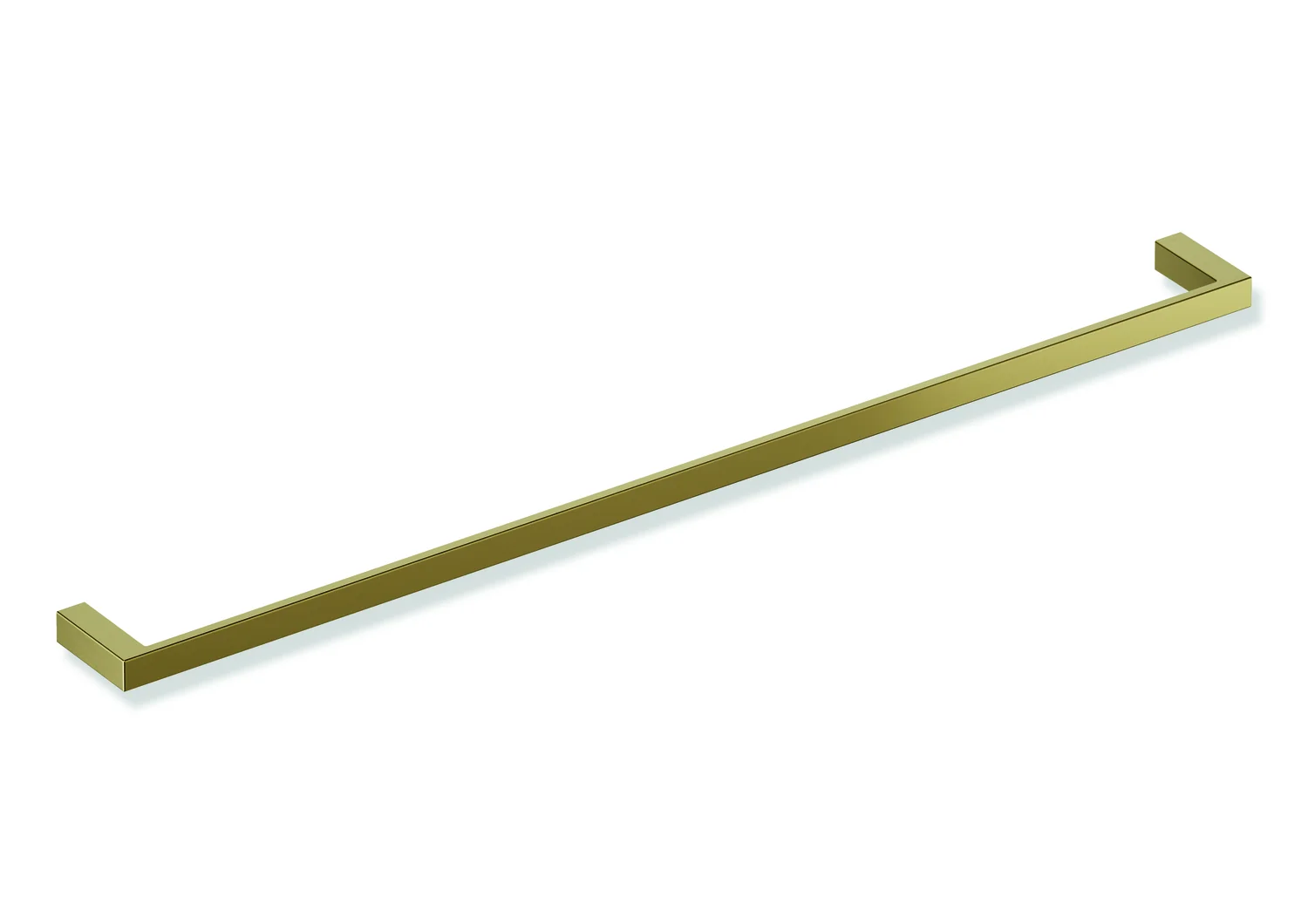 HEWI Badetuchhalter System 900Q, PVD, 800 mm breit, 20 mm hoch, Gold gebürstet