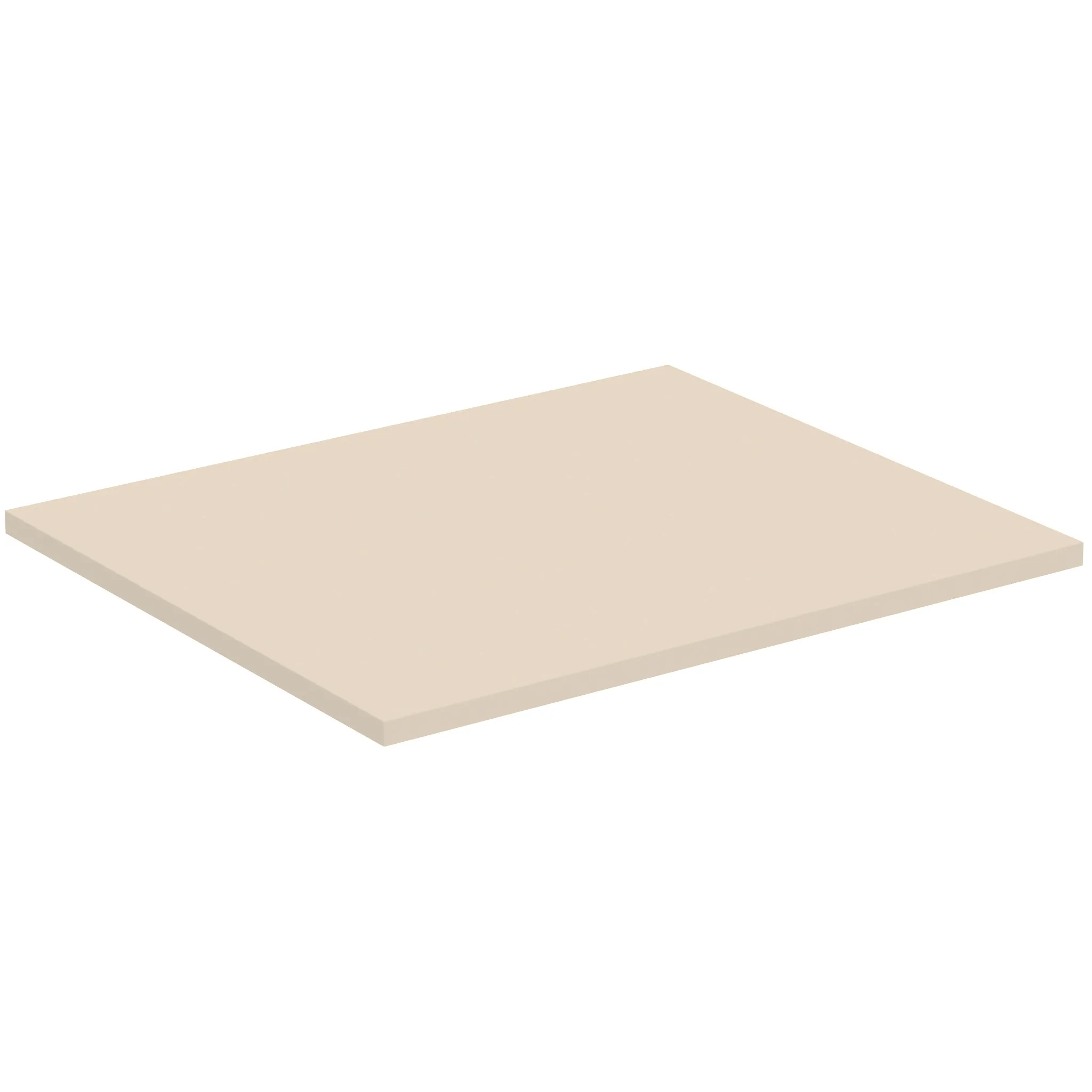 Waschtischplatte i.life B ohne Ausschnitt 602x506x18mm Weiß matt Waschtischplatte i.life B ohne Ausschnitt 602x506x18mm Weiß matt
