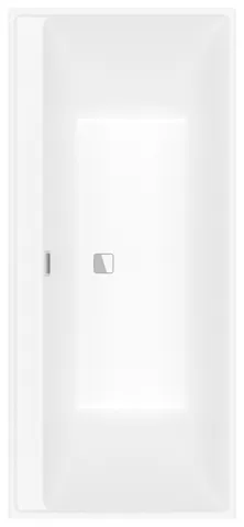Villeroy & Boch Badewanne „Collaro“ rechteck 180 × 80 cm, Mittelablauf in Stone White