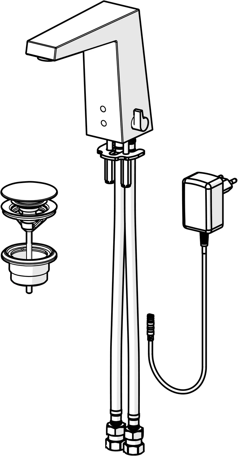 WT-Batt. HansaLOFT 5748 9⁄12 V, Bluetooth Ausld. 143 mm DN15 chr WT-Batt. HansaLOFT 5748 9⁄12 V, Bluetooth Ausld. 143 mm DN15 chr