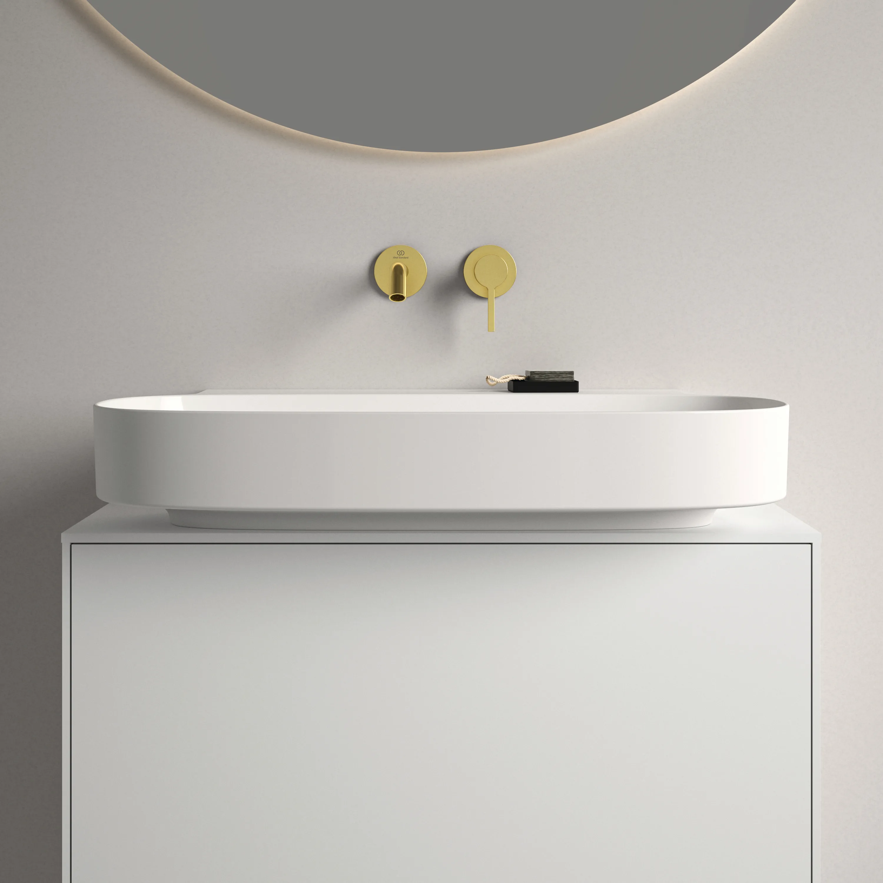 Waschbecken „Linda-X“ 75 × 50 × 13,5 cm in Weiß