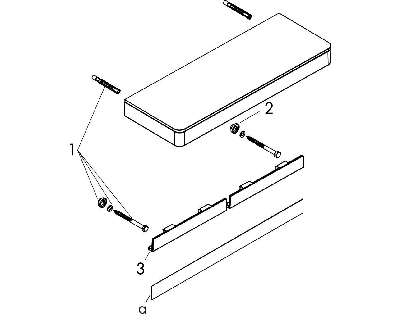 Ablage Axor Universal Accessories 300mm chrom