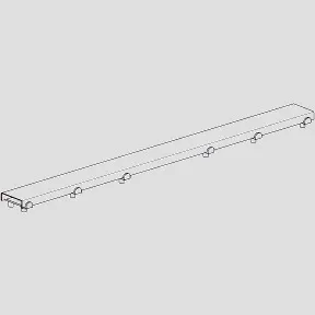 Rost für Duschrinne ES 50 Edelstahl 95 × 5 × 1,1 cm