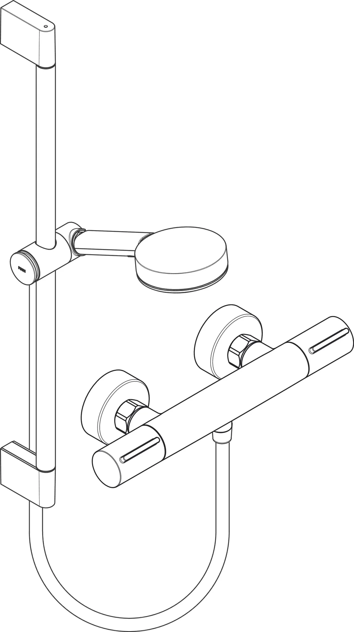 Hansgrohe Pulsify Select S 105 3jet Relaxation EcoSmart mit Ecostat Element, Brausestange 65 cm, Mattschwarz Hansgrohe Pulsify Select S 105 3jet Relaxation EcoSmart mit Ecostat Element, Brausestange 65 cm, Mattschwarz