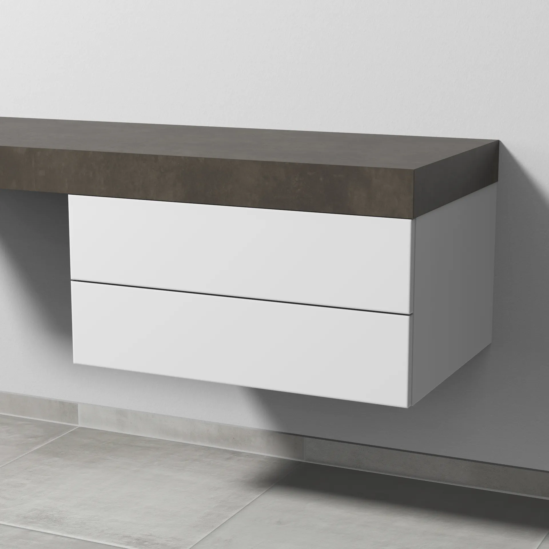Sanipa Unterschrank „2morrow“ 700 × 340 × 520 mm in Weiß (matt)