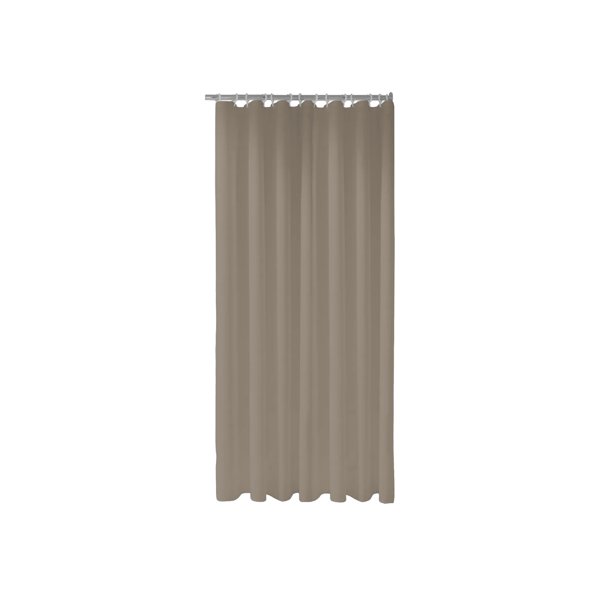 KEUCO Plan Duschvorhang Plan uni 1800 x 1400 mm trüffel