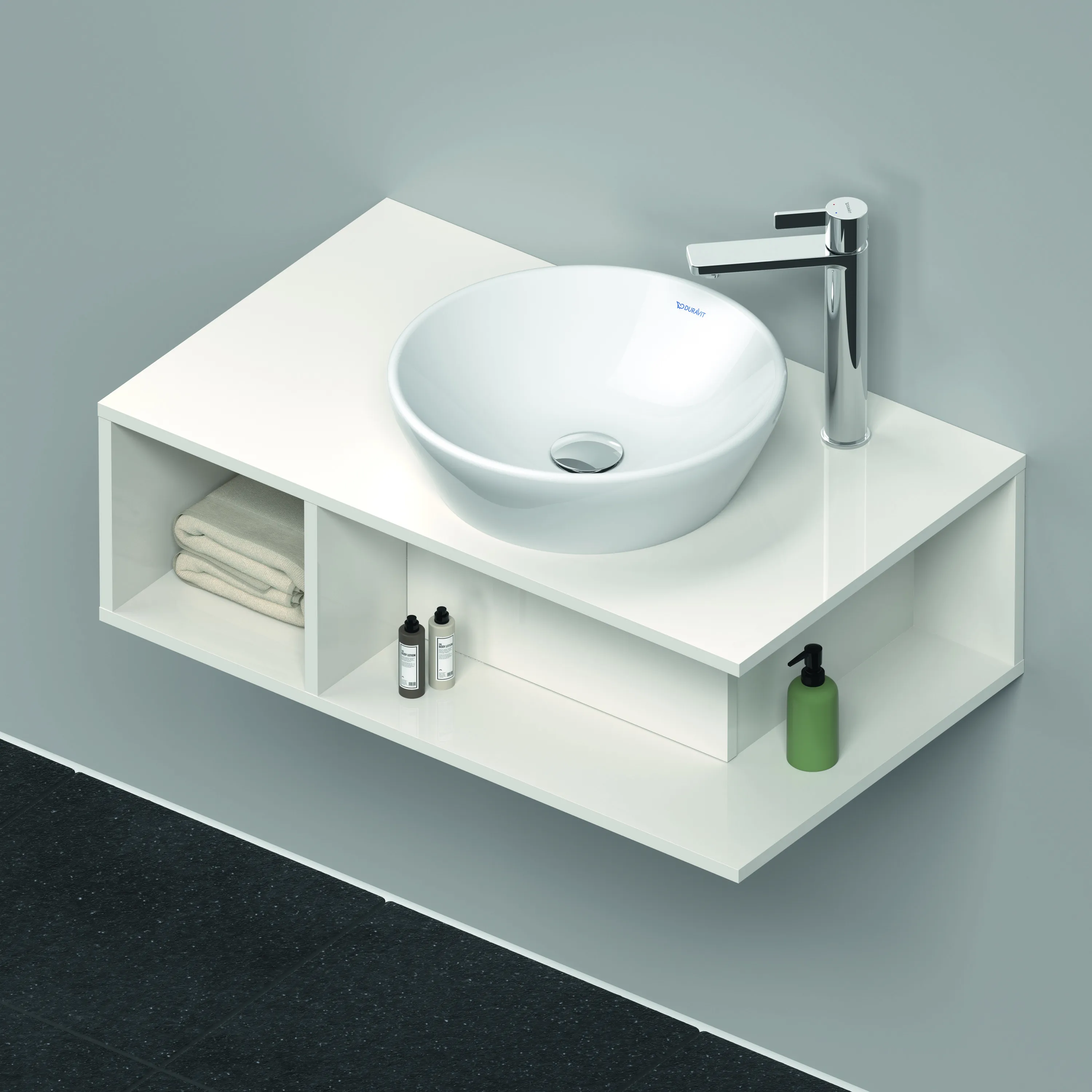 Duravit Waschtischunterschrank wandhängend „D-Neo“ 80 × 26 × 48 cm Weiß Hochglanz Duravit Waschtischunterschrank wandhängend „D-Neo“ 80 × 26 × 48 cm Weiß Hochglanz