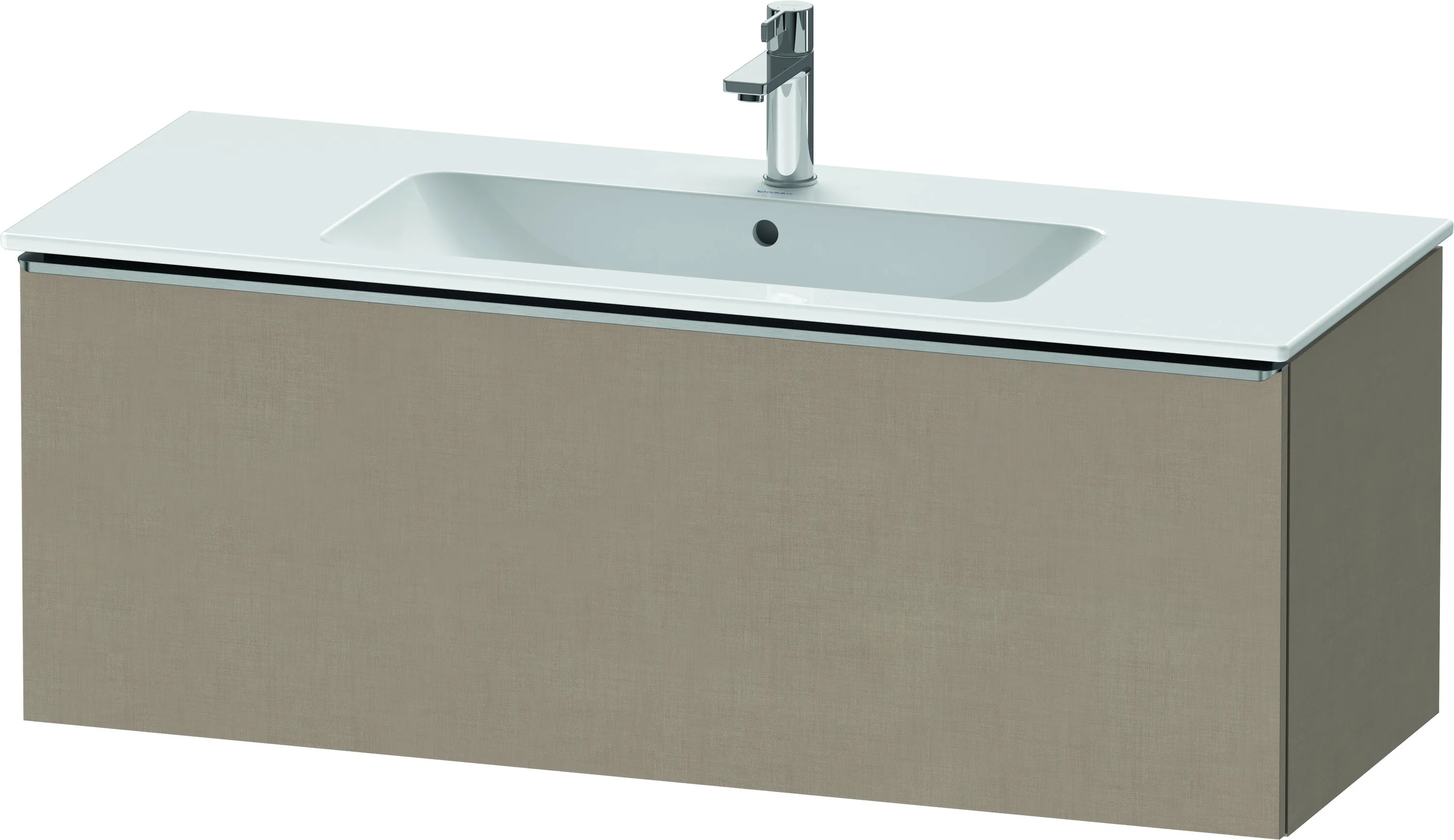 Duravit Waschtischunterschrank wandhängend „D-Neo“ 121 × 44 × 46,2 cm Leinen