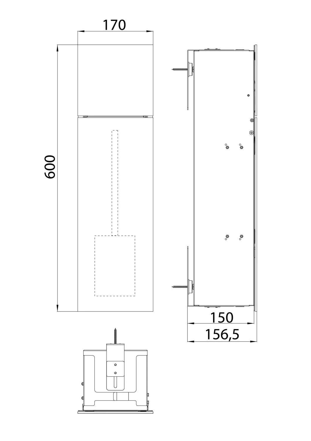 emco WC-Modul „pure“, Anschlag links 170 × 600 × 157 mm emco WC-Modul „pure“, Anschlag links 170 × 600 × 157 mm