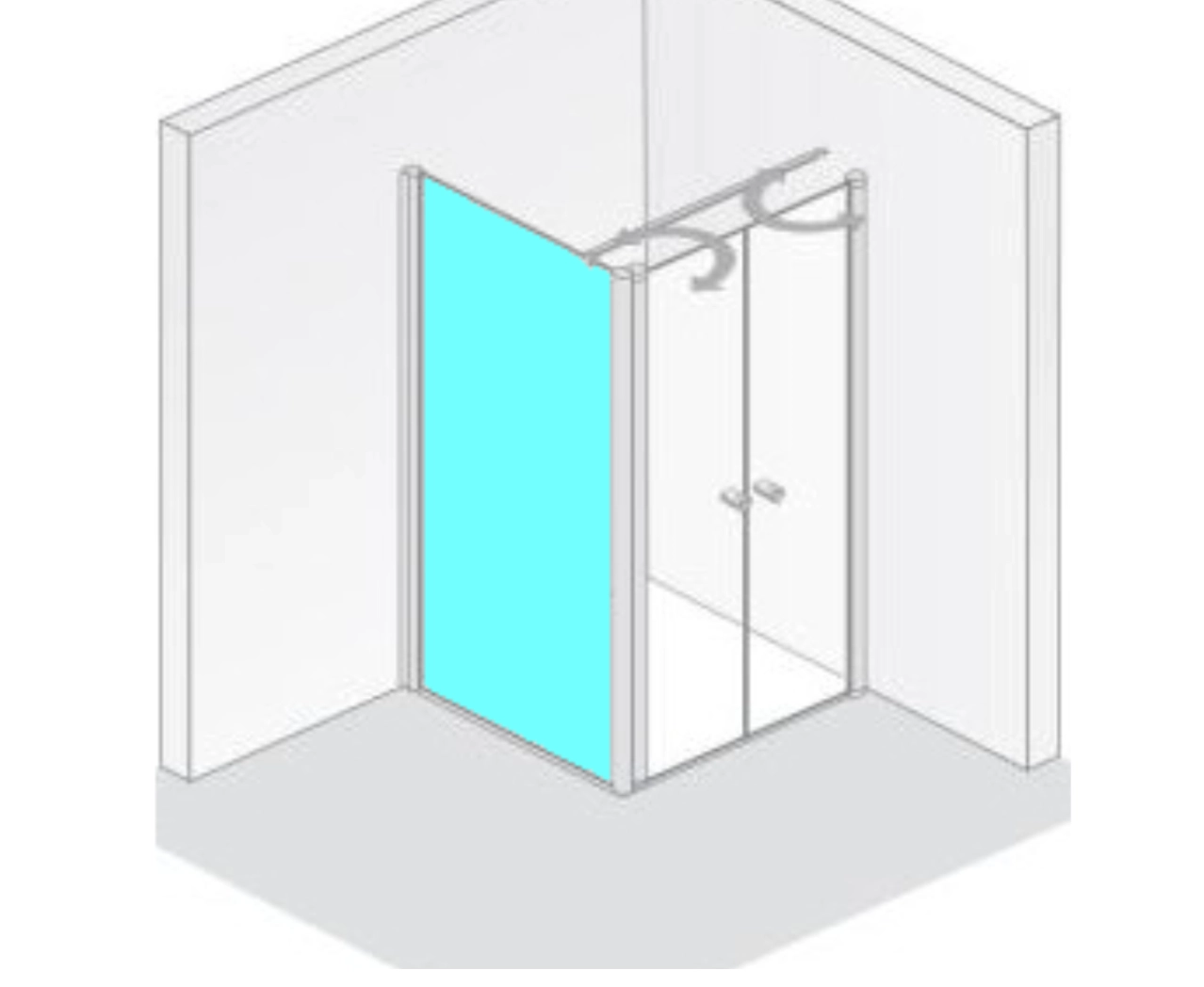 HSK teilgerahmte Seitenwand „Exklusiv 2.0“ 90 × 200 cm Glas Nebel, Profile Chromoptik (Alu Hochglanz poliert) HSK teilgerahmte Seitenwand „Exklusiv 2.0“ 90 × 200 cm Glas Nebel, Profile Chromoptik (Alu Hochglanz poliert)