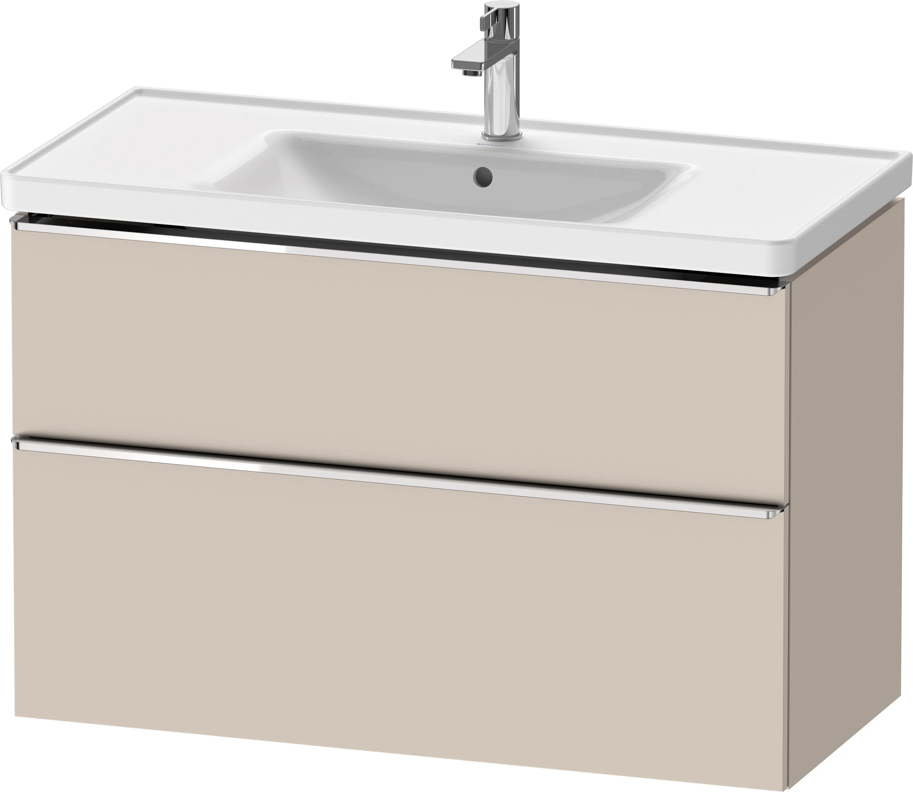 Duravit Waschtischunterschrank wandhängend „D-Neo“ 98,4 × 62,5 × 45,2 cm Taupe Matt