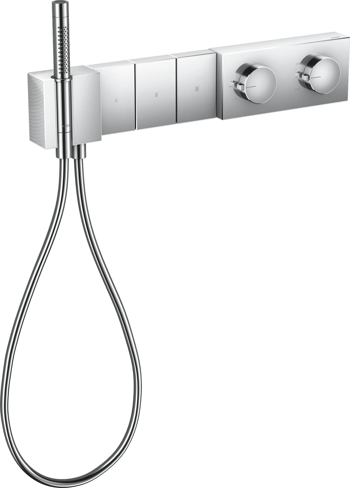 Hansgrohe AXOR Edge Thermostatmodul Select 540⁄100 Unterputz für 3 Verbraucher - Diamantschliff, Chrom Farbe: Chrom Hansgrohe AXOR Edge Thermostatmodul Select 540⁄100 Unterputz für 3 Verbraucher - Diamantschliff, Chrom Farbe: Chrom