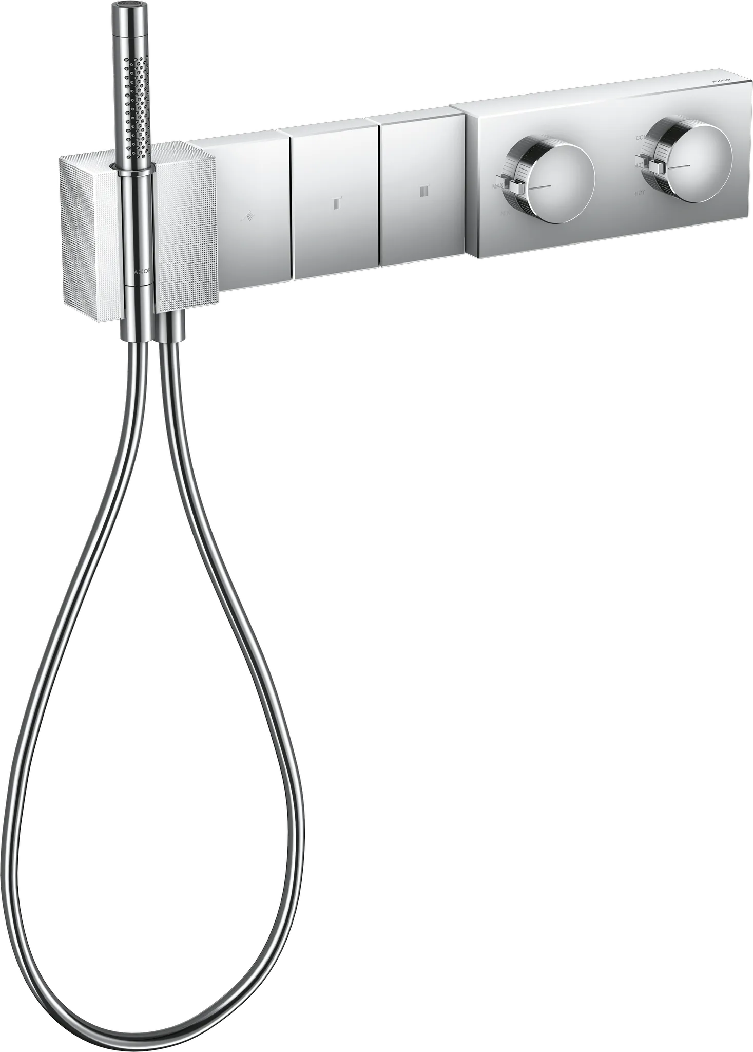 Hansgrohe AXOR Edge Thermostatmodul Select 540⁄100 Unterputz für 3 Verbraucher - Diamantschliff, Chrom Farbe: Chrom Hansgrohe AXOR Edge Thermostatmodul Select 540⁄100 Unterputz für 3 Verbraucher - Diamantschliff, Chrom Farbe: Chrom