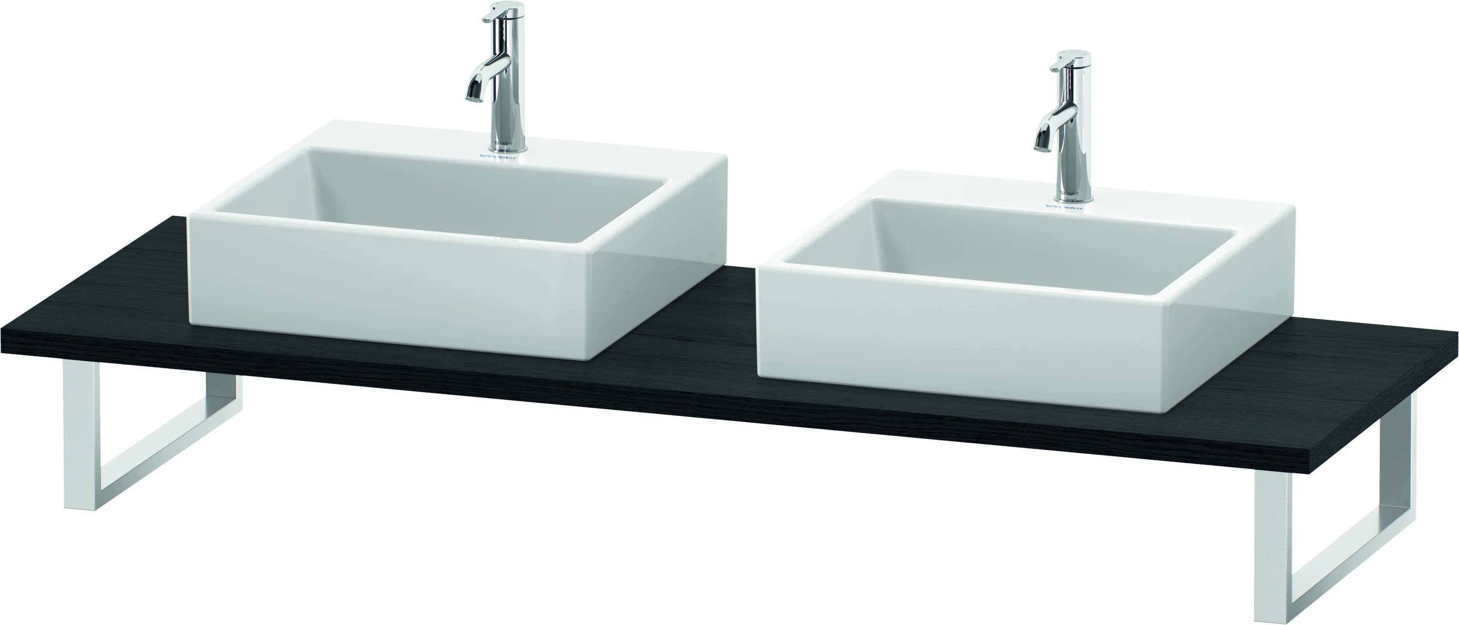 Duravit Konsole „L-Cube“ in Eiche Schwarz