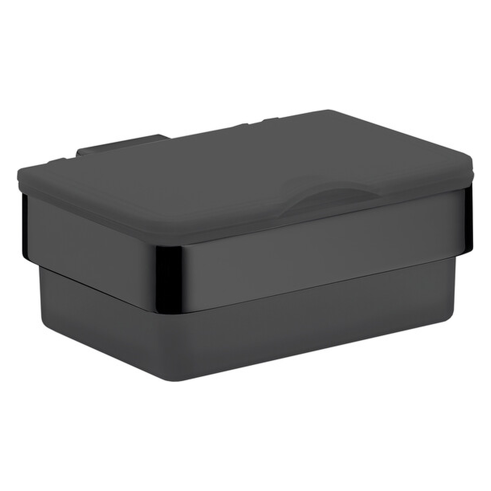 loft Feuchtpapierhalter Kunststoffbox schwarz/schwarz