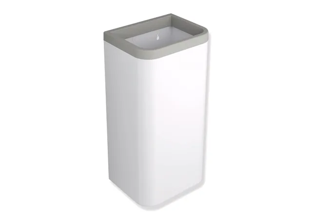HEWI Papierabfallbehälter Serie 477 PG74, Korpus Polyamid in HEWI Farbe 98, Fassungsvermögen ca. 60 l