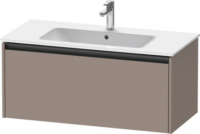 Duravit Waschtischunterschrank wandhängend „Ketho.2“ 101 × 44 × 48 cm Basalt Matt