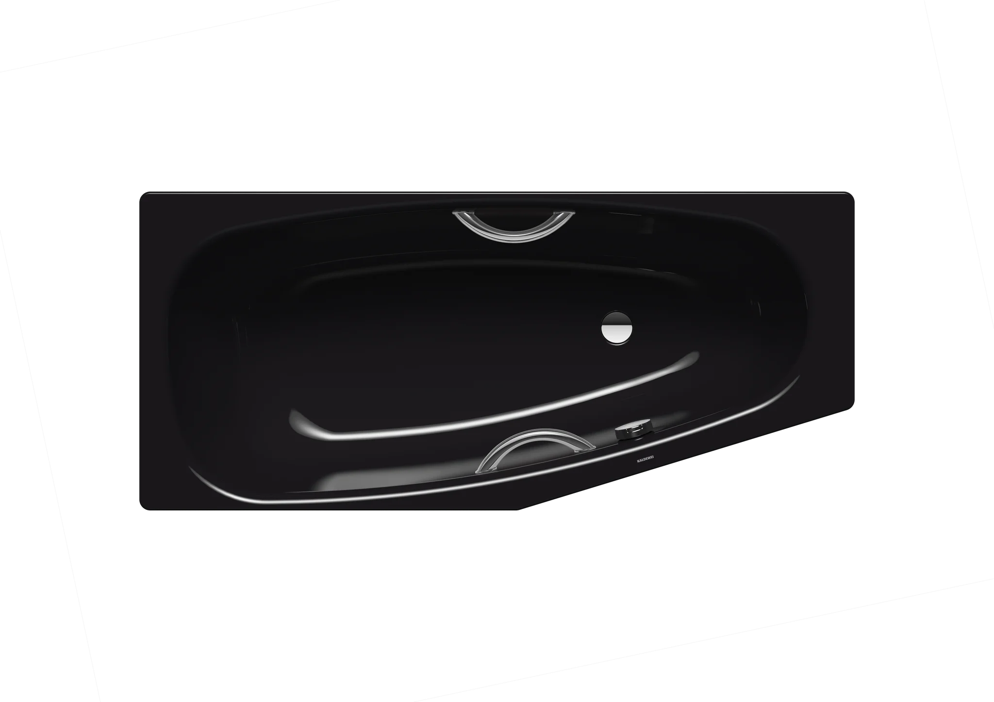 Kaldewei MINI STAR RECHTS Badewanne, 1570x750 mm, schwarz, Perl-Effekt