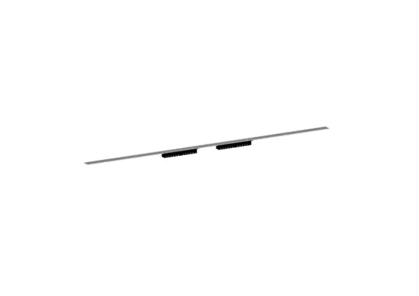 Dallmer Duschrinne CeraFloor Select Duo Edelstahl matt, 2000 mm