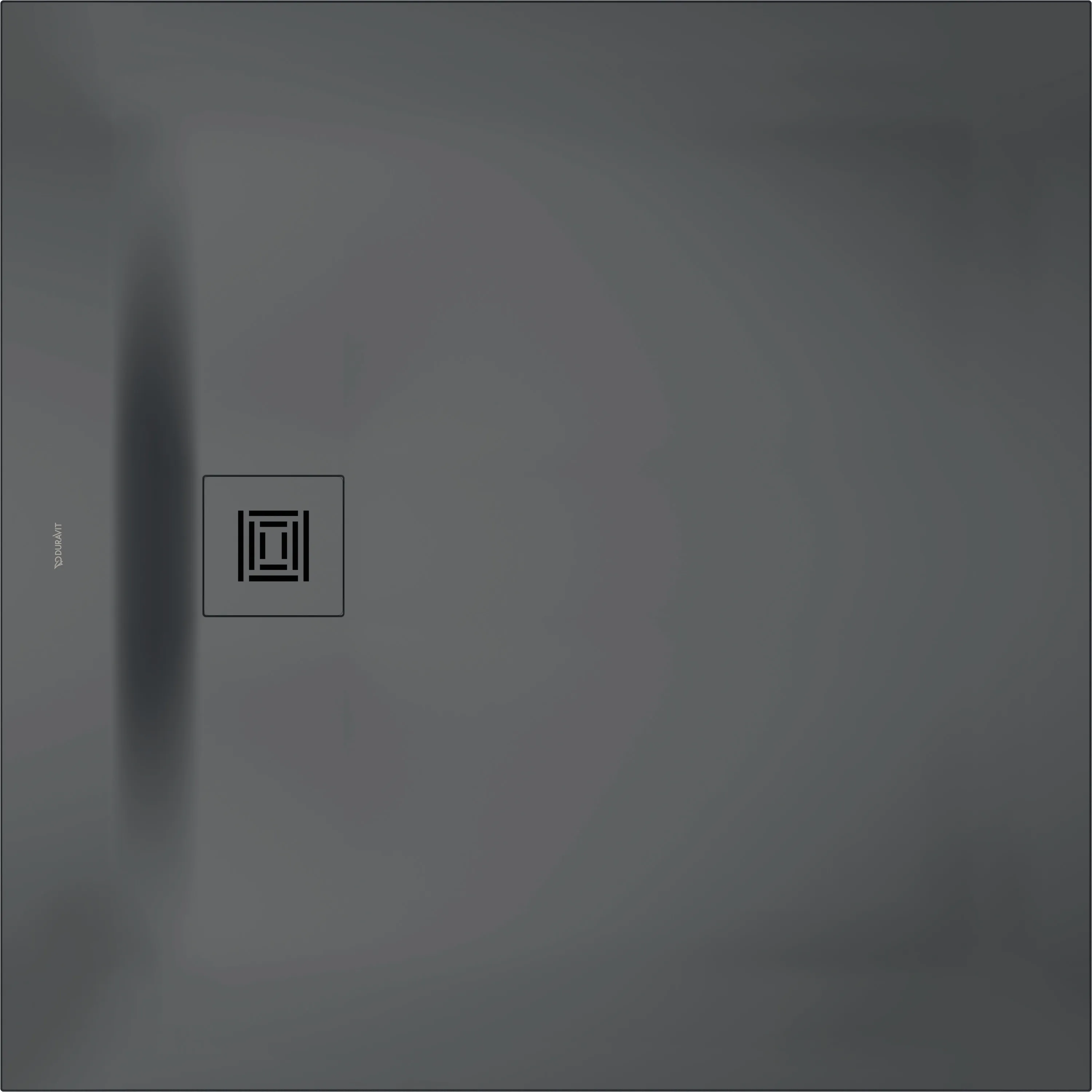 Duravit quadrat Duschwanne „Sustano“ 100 × 100 cm in Dunkelgrau Matt