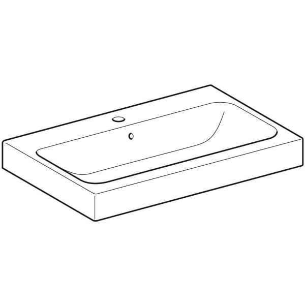 Aufsatzwaschtisch „iCon“, rechteckig 75 × 48,5 cm