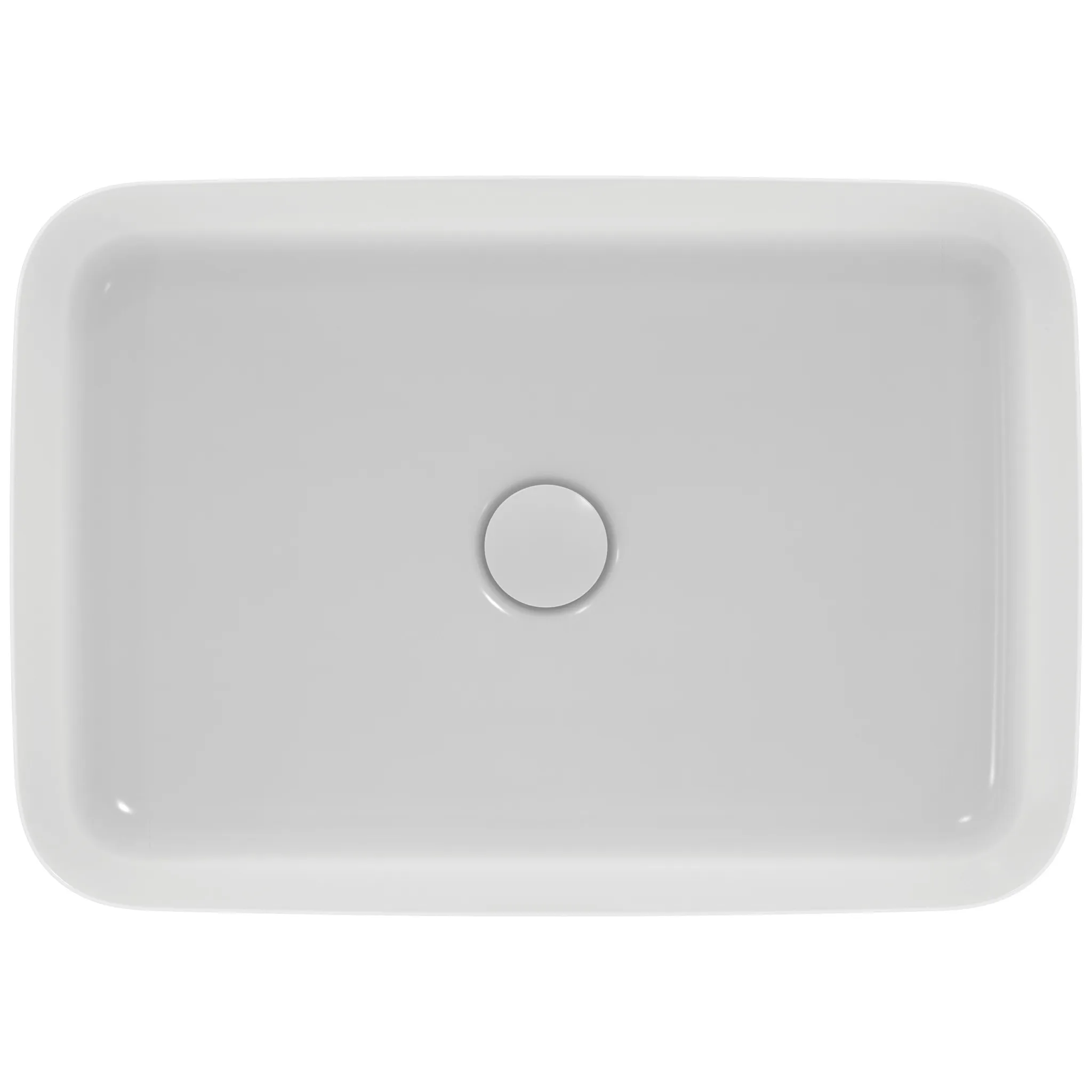 Ideal Standard Schale Ipalyss, ohne Hahnloch, ohne Überlauf, 550x380x125mm, Seidenweiß