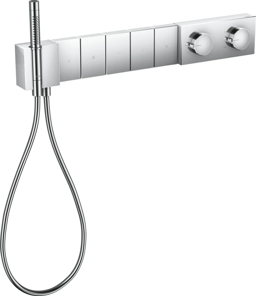 Hansgrohe AXOR Edge Thermostatmodul Select 46731XXX - Chrom, Diamantschliff, Unterputz, 5 Verbraucher, max. Durchfluss 38 l/min, Betriebsdruck 1-10 bar