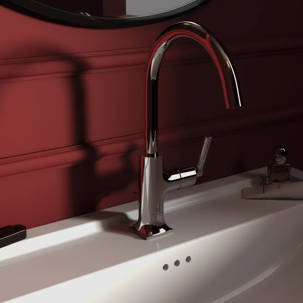 Waschtischarmatur Joy Neo mit Ablaufgarnitur Ausladung 169mm Hebelgriffe Magnetic Grey Waschtischarmatur Joy Neo mit Ablaufgarnitur Ausladung 169mm Hebelgriffe Magnetic Grey