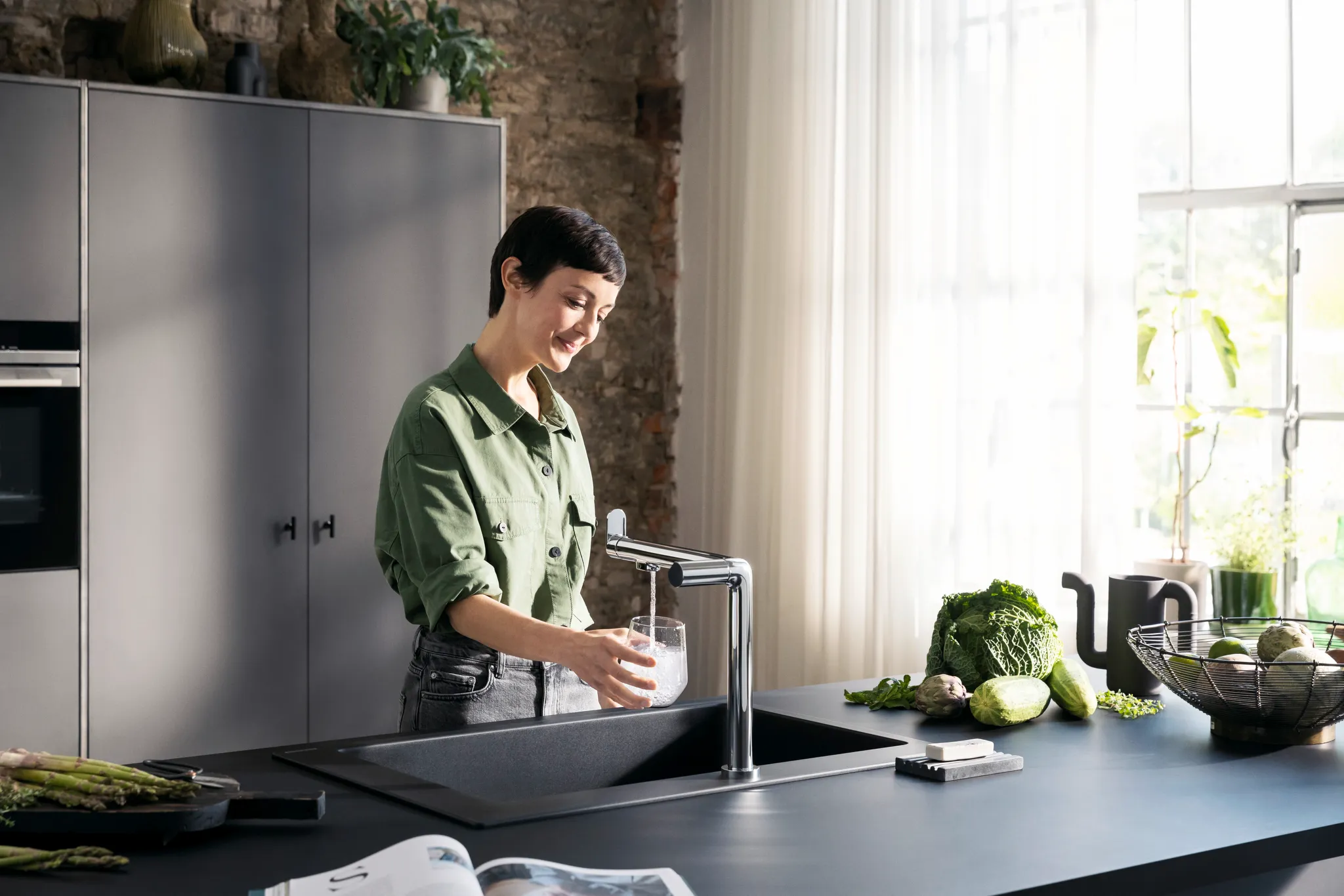 Hansgrohe Aqittura M91 SodaSystem 240, 1jet, Starter Set chrom Hansgrohe Aqittura M91 SodaSystem 240, 1jet, Starter Set chrom