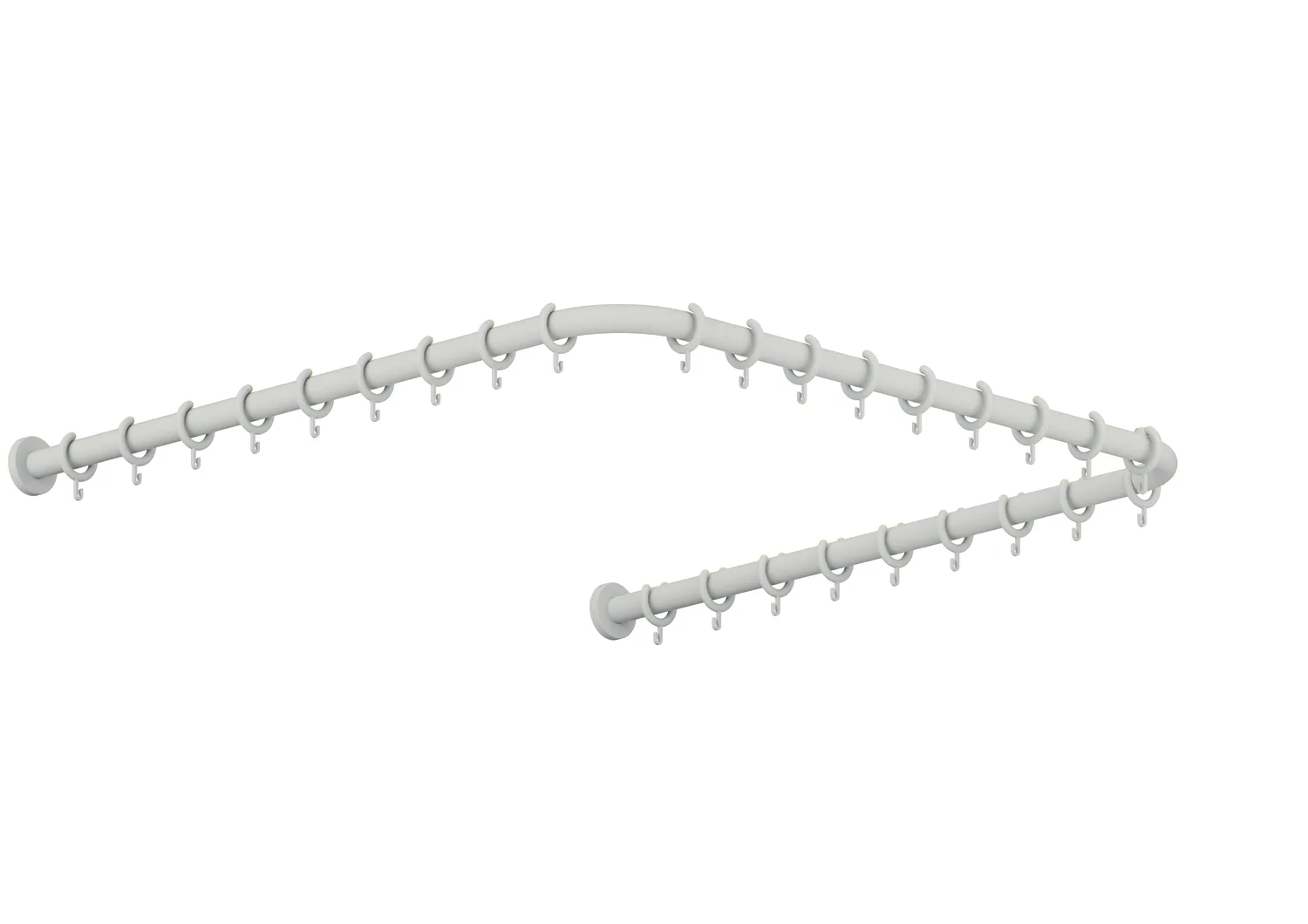 HEWI Duschvorhangstange „Serie 801“ 100 × 103,7 cm