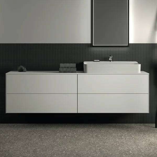 Ideal Standard Waschtischunterschrank „Conca“ 198,7 × 55 × 50,5 cm Weiß matt lackiert