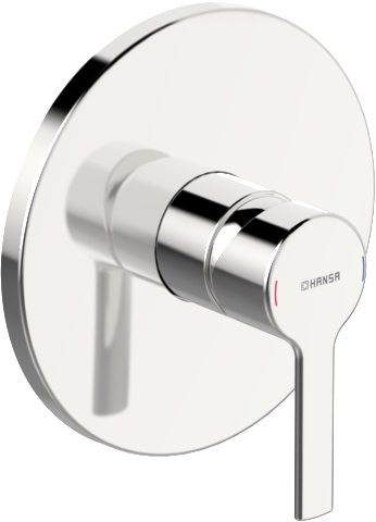 HA Einhebelmischer Fertigmontageset für Brausebatterie HANSARONDA 8386 Rosette rund Chrom