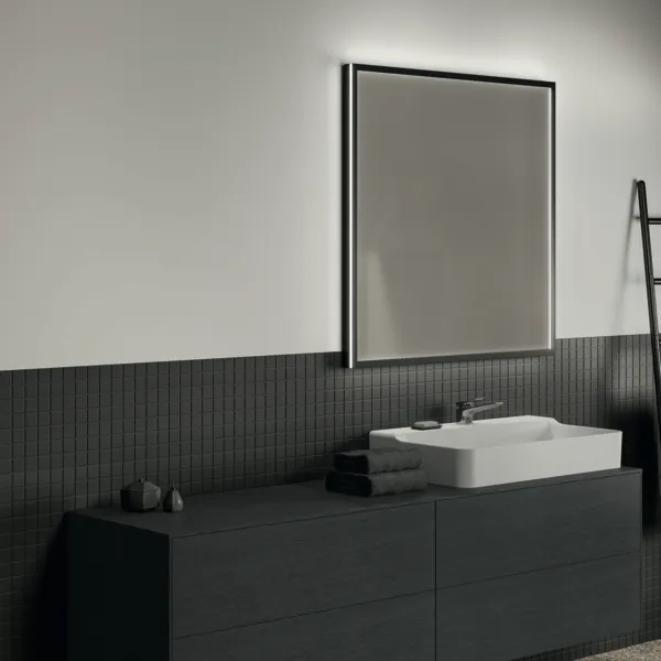 Ideal Standard Waschtischunterschrank „Conca“ 198,7 × 55 × 50,5 cm Eiche geflammt Furnier Ideal Standard Waschtischunterschrank „Conca“ 198,7 × 55 × 50,5 cm Eiche geflammt Furnier