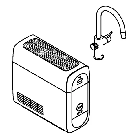 Starter Kit Blue Home 31541, C-Auslauf, Einlochmontage, herausziehbarer Mousseurauslauf, mit Bluetooth 4.0 und WIFI Datenkommunikation Starter Kit Blue Home 31541, C-Auslauf, Einlochmontage, herausziehbarer Mousseurauslauf, mit Bluetooth 4.0 und WIFI Datenkommunikation