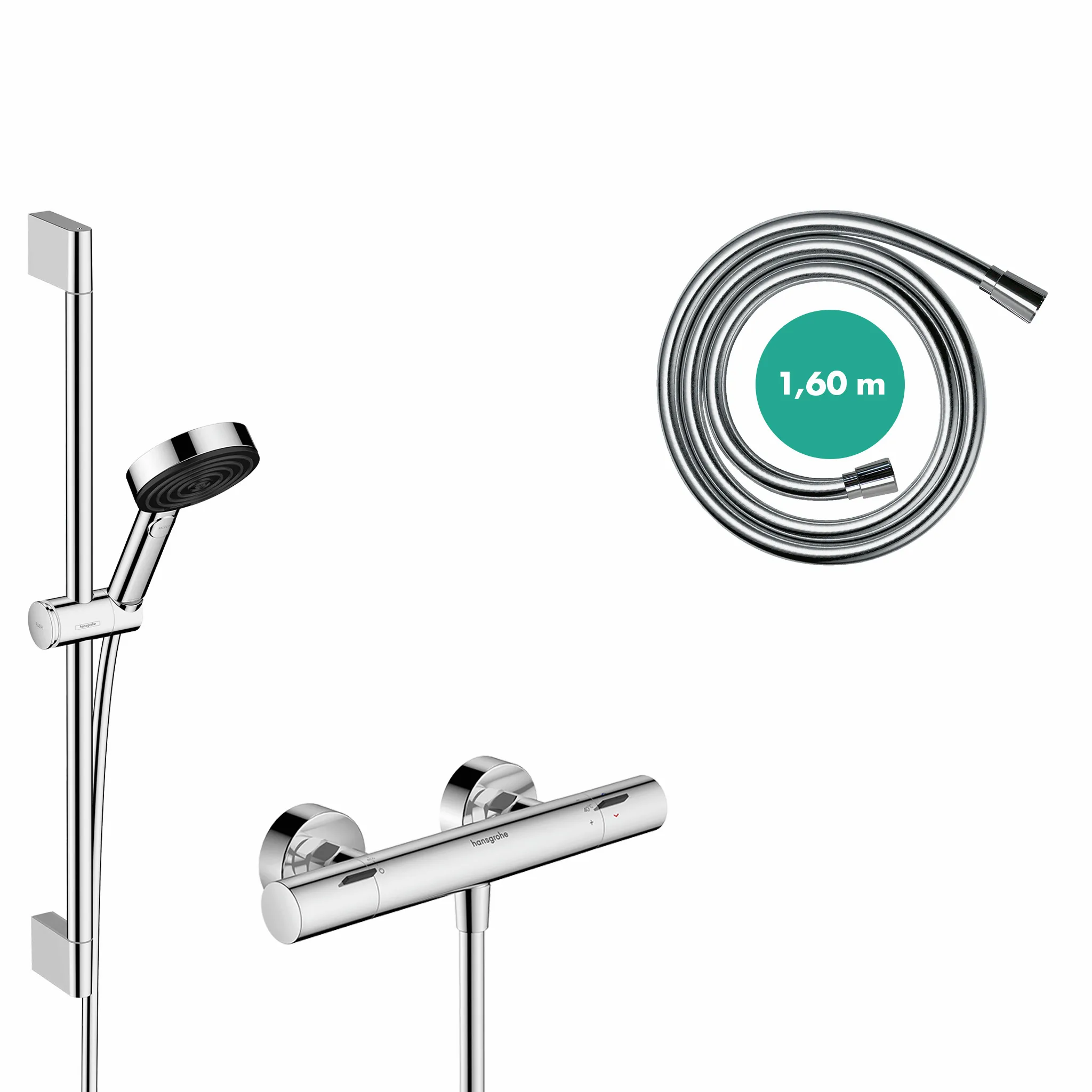 Hansgrohe Pulsify Select S 105 3jet Relaxation EcoSmart mit Ecostat Fine, chrom Hansgrohe Pulsify Select S 105 3jet Relaxation EcoSmart mit Ecostat Fine, chrom