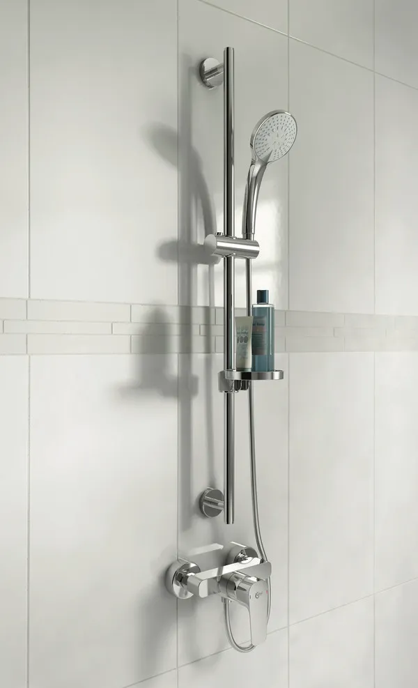 Brausekombination Idealrain 900mm 3-Funktionshandbrause, Durchmesser:100mm Chrom Brausekombination Idealrain 900mm 3-Funktionshandbrause, Durchmesser:100mm Chrom